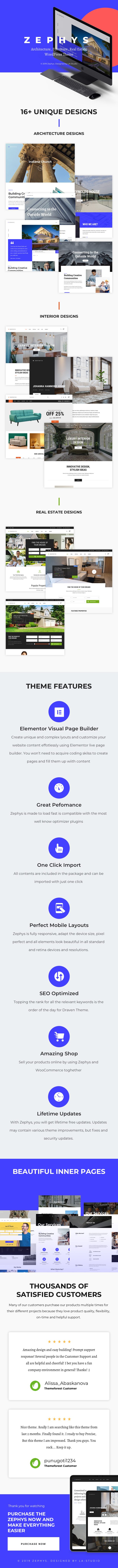Zephys - Architecture & Interior WordPress Theme - 1