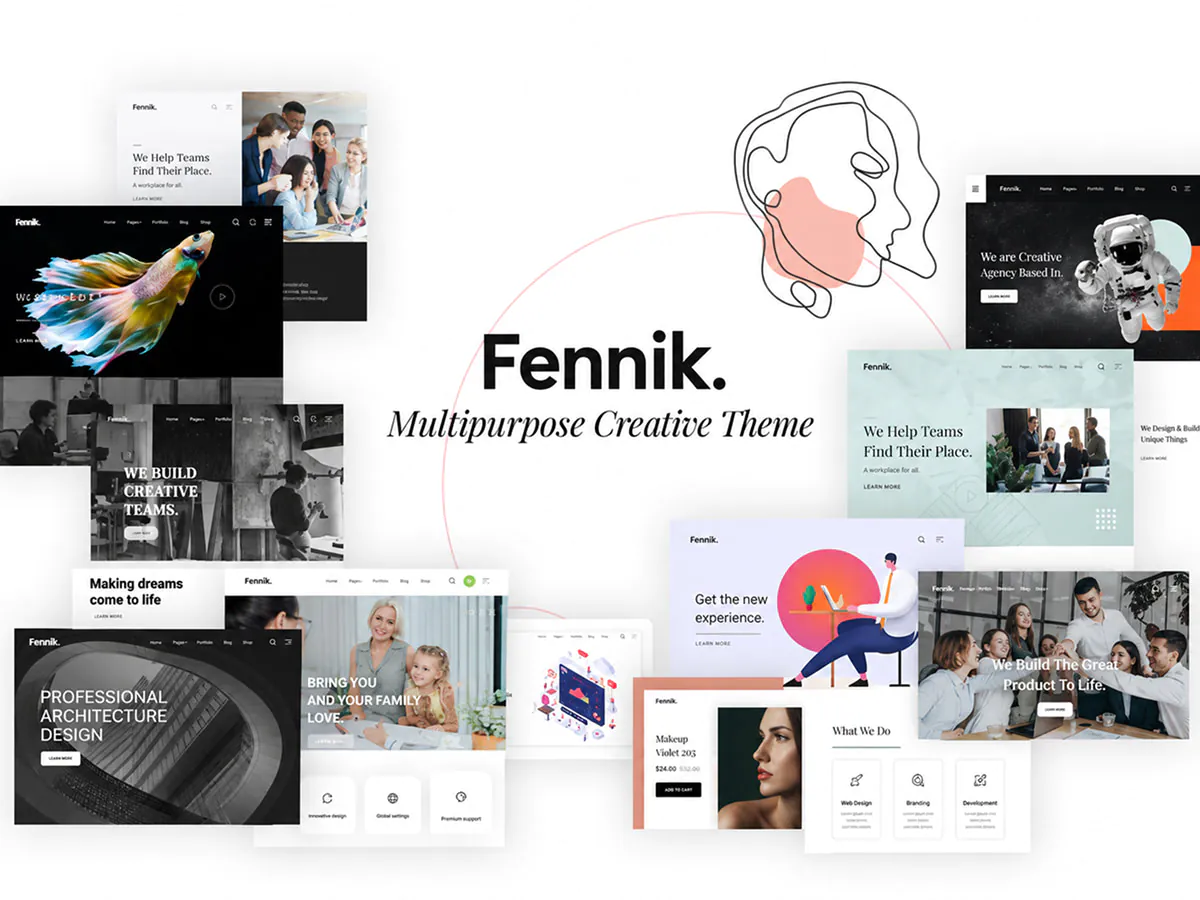 Fennik - Multipurpose Creative WordPress Theme