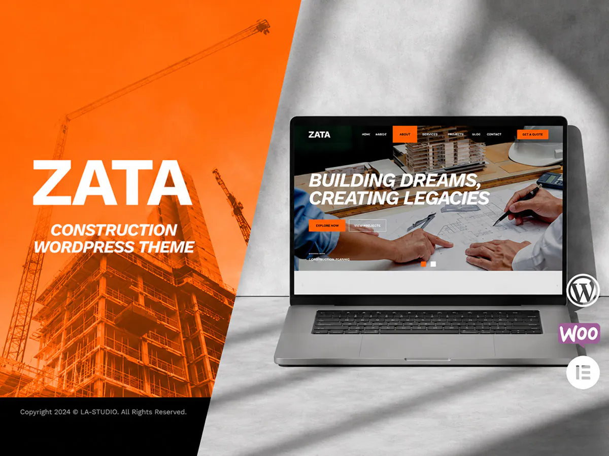 ZATA - Construction WordPress Theme